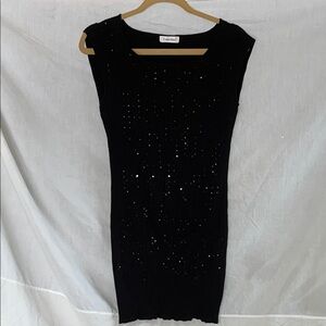 Calvin Klein Black Sparkle Mini Dress